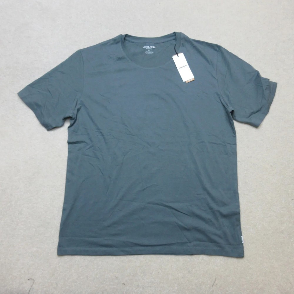 Jackandjones Essentials Organic Cotton T Shirt EUL XL Eu Blue Mens Tee Shirt