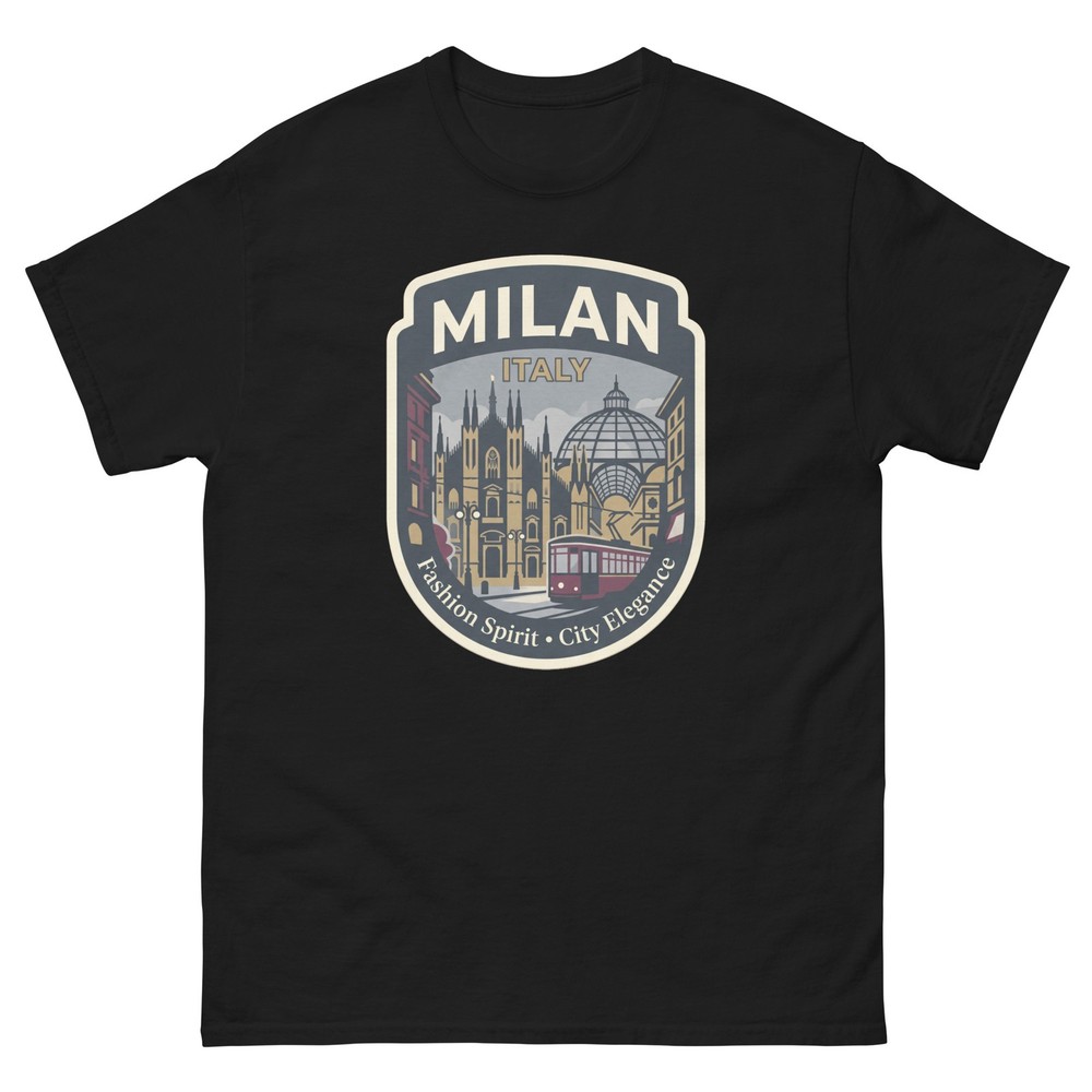Milan Italy Fashion City Graphic T-Shirt Unisex Travel Tee