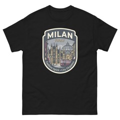 Milan Italy Fashion City Graphic T-Shirt Unisex Travel Tee