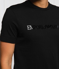 Emporio Armani Black Men’s cotton T-Shirt EA Glossy print,Size M*L*XL*2XL,3XL