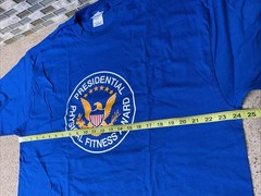 Presidential Physical Fitness Tshirt Blue Sz XL Adult Delta Cotton 48×31” New