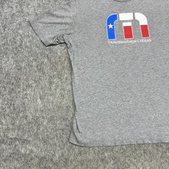 Travis Mathew Shirt Mens Large Gray Texas Flag Graphic Crewneck Tee Casual