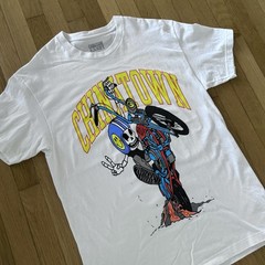 Chinatown Market Rally Tee Mens Large Skeleton Motorcycle Graphic Print