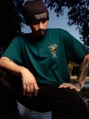 Sullen Men’s Octopus King Short Sleeve Premium T-shirt Tattoo Style Skull Tee