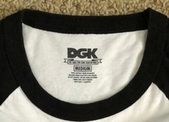 DGK From Nothing 00 Tri-Color Stars Logo White Ringer T-Shirt Size Medium