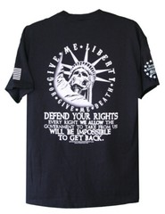 Second Amendment Militia Lady Liberty T-Shirt Second Amendment Gun Rights 2A