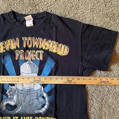 Devin Townsend Project Mens T-Shirt L Black Bend It Like Bender Futurama