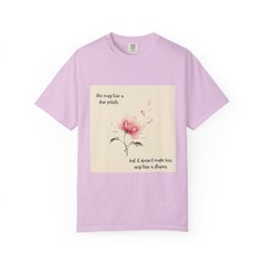 Pink Watercolor Peony Tee | Floral Quote T-shirt