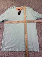 NWT Greg Norman Teal Geeen Blue Crew Neck Men’s Large