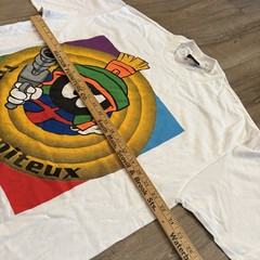 Vintage 1990’s Marvin the Martian Looney Tunes French T Shirt XL Changes Tag