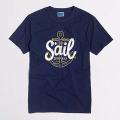 NWT J.CREW Men’s Navy Sail T-Shirt Small S