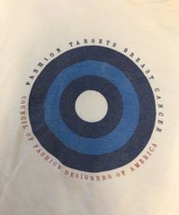 FASHION TARGET BREAST CANCER Charity event printed T-shirt Size: L Men White