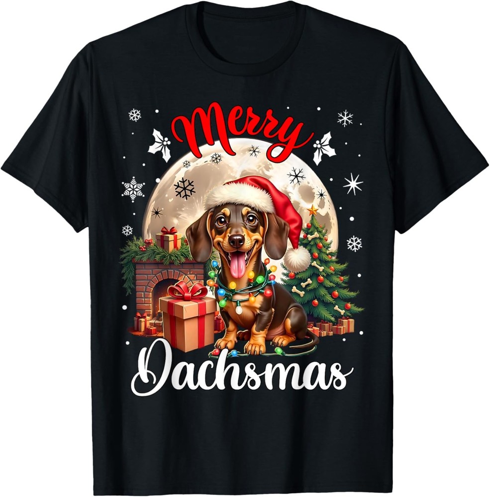 Christmas Wiener Dog Costume Dachshund Xmas Merry Dachshund T-Shirt