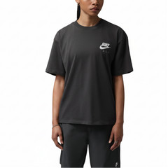 Nike T Shirts Men’s Black Gray Color Crew Neck Moderate IQ8148-060 Size