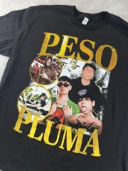 Peso Pluma Shirt Mens XL Black Graphic Tee Playery Tees Heavyweight
