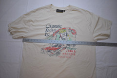 No Boundaries Mens Drive In Theater Distressed Print Oversized Shirt New Large