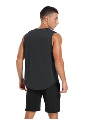 Mens 3 Pack Gym Tank Tops Dry Fit Running Basketball Workout Muscle Tee Strin…