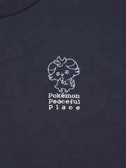 Pokémon Peaceful Place GU Pokepeace Combination Sweat Pullover NAVY Espurr