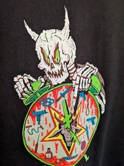 Deathwish Skateboards Skeleton T-shirt Large Streetwear EUC