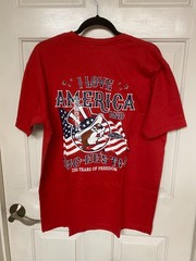 Buc-ees 250th Anniversary USA 4th of July 1776-2026 T-Shirt NWT Size Large