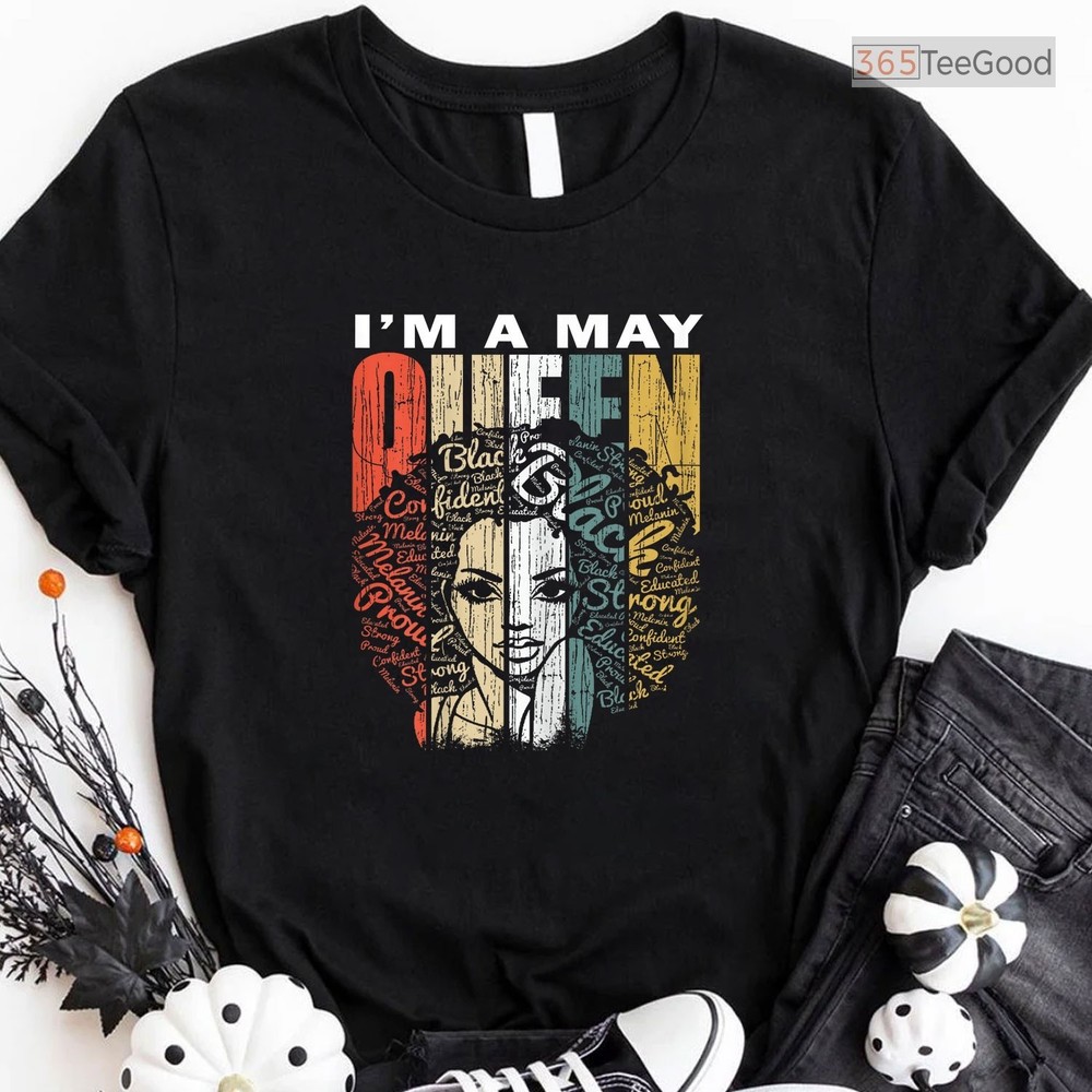 Best Queens Are Born In May Tee, Gorgeous Birthday Girl Graphic Shirt For Her