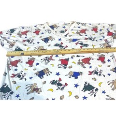 VTG T Shirt Nightgown 90s Women’s XL Sleep Cows USA Soft Sleeping White Cotton