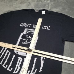 Support Your Local Hillbilly Moonshiner Funny Moonshine Medium Black Shirt New