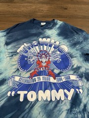 Vintage 1989 The Who Tommy T-Shirt Blue Tie Dye 25th Anniversary Adult Size XL
