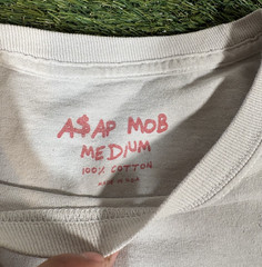 ASAP Mob Too Cozy Tour Shirt White Long Sleeve Tee Made in USA Music Size Medium