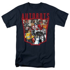 Transformers T-Shirt Autobots Collage Navy Tee