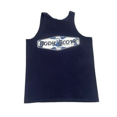 BODY GLOVE 1996 Vintage Tank Top Sleeveless SHIRT Sz L Blue Surfing Muscle Beach