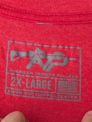 American Trigger Pullers Fuktard Graphic T-Shirt 2XL Red Cotton Blend Funny ATP