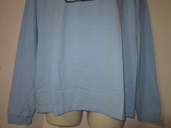 PETER MILLAR Crown Lite Graphic Print Long Sleeve Tee T-Shirt CBLU Blue Sz XL