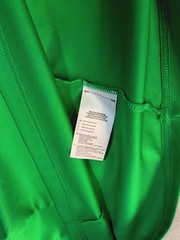 Adidas Mens Shirt Medium Green Short Sleeve Black 3 Striped Performance Pullover