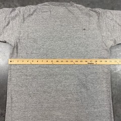 Vintage School T Shirt Mens Large Gray Faded Single 90s USA Preowned