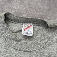 Vintage 90s Jerzees Shirt Mens XL Gray Navy Two Tone Blank Made USA