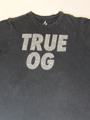 Nike Air Jordan Men’s Short Sleeve T-Shirt True OG Black Size XL