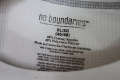 No Boundaries Mens XL Y2K Skull Skate Punk Grunge Waffle Thermal T-Shirt N1460