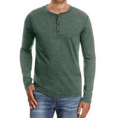 Zonbailon men’s T-shirt solid color crew neck breathable base shirt long sleeve