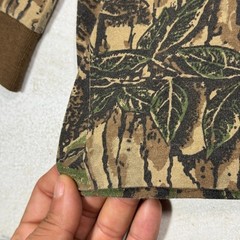 Vintage Realtree Shirt Mens Large Brown Camo Long Sleeve Pocket Hunting Tee