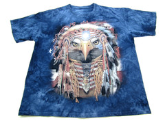 The Mountain T-Shirt Mens XL American War Eagle Native American Southwestern Tee