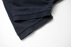 GANT Regular Fit T-Shirt Mens Medium Short Sleeve Half Button Polo Collared Navy