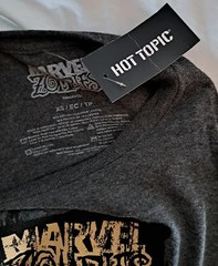 Marvel Heroes Zombie Style Halloween Graphic T-shirt XS Grey NWT