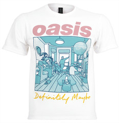 Official Oasis T Shirt Definitely Maybe Illustration Colour Reunion Tour New