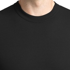 Soffe Men’s 3 Pack USA Poly/Cotton Military Tee, Black, Large
