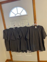 NEW WITHOUT TAGS LOT OF 6 UNISEX SIZE 2XL HANES ECOSMART GRAY T-SHIRTS
