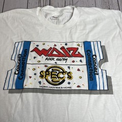 Vintage Stedman WDIZ Rock 100 FM Radio T Shirt Single Stitch Mens Medium Tee
