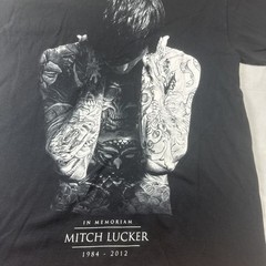 Men’s Medium Black T Shirt Mitch Lucker Memoriam