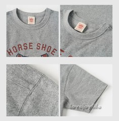 NON STOCK US Retro Heavy Cotton T-Shirt Painted Chieftain/Horse Shoe Basic Tee