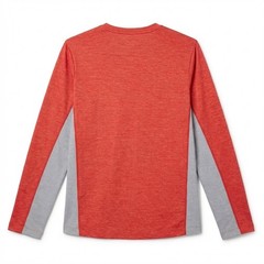 ASICS Men’s Train Sana Long Sleeve Top – Size Large – Fiery Red / Piedmon